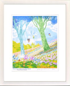 【はりたつお】 「儚い妖精 片栗と蝦夷延胡索」 絵画 アートパネル インテリア 額装品 プレゼント 四つ切