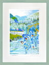 【はりたつお】 「愛のふじ橋」 絵画 アートパネル インテリア 額装品 プレゼント 大全紙