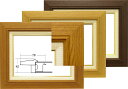 額縁 フレーム F6（410×318） / P6 （410×273）★木製★3427油絵 額縁 F6号/P6号/M6号 キャンバス 日本画 パネル 油絵額縁【油絵】油彩用額縁【油彩】チーク/木地/ブラウン