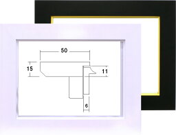 額縁 フレーム F4 （333×242）★ 油絵用額縁　F4号キャンバス用　3450 ホワイト白 / ブラック黒　油絵額縁【油絵】油彩用額縁【油彩】額縁　シンプル　モノトーン