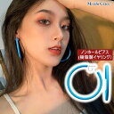 【3,980円以上購入で送料無料】 イヤリング ノンホールピアス イヤリング レディース 痛くない 人気 金属アレルギー対応 ブルー 水色 青色 大きめ 6cm...