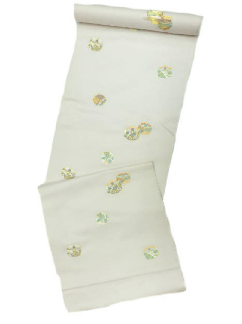 西陣織　正絹 名古屋帯 カジュアル セミフォーマル 絹の名古屋帯 お茶会 パーティ 歌舞伎 観劇 お出掛..