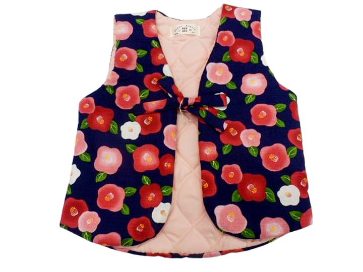 ちゃんちゃんこ 子供 日本製 キッズ 女の子 はんてん 半天 半纏 中綿 パッチワーク かわいい made in j..