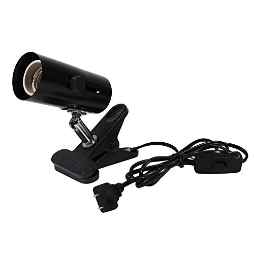 爬虫類ランプホルダー 爬虫類ヒーターホルダー 加熱ランプホルダー スイッチ付き uvb 爬虫類 ライト ペット用暖房ライトホルダー セラミックヒート 電球なし 調整可能 高温耐性