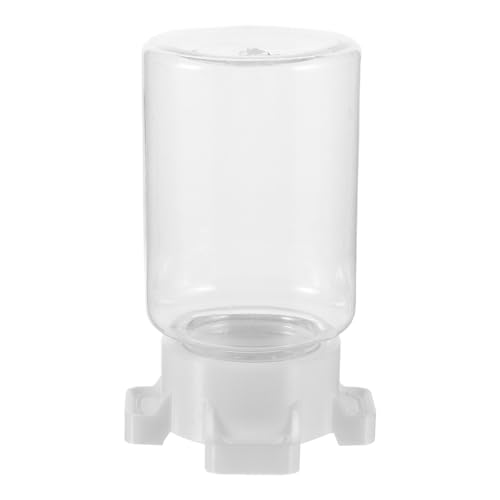 HANABASS 爬虫類 給水器 4ポート 小動物用 給水ステーション 蜂・クモ・タランチュラ・カマキリ・コオロギ・アリ対応 透明ホワイト 3.5×2.4×1.8インチ