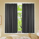 KAMIMORI 遮光カーテン 丈95cm 幅100cm 1枚 小窓 おしゃれ 昼夜目隠し 断熱 防寒 防音 UVカット 省エネ 保温 厚手 無地 北欧 シンプ...