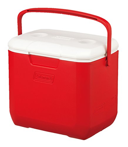 Coleman(コールマン) クーラーボックス エクスカーションクーラー 30QT 容量約28L レッド/ホワイト 2000027862 アウトドア キャンプ 保冷2日 部活 釣り 28L 防災 ピクニック