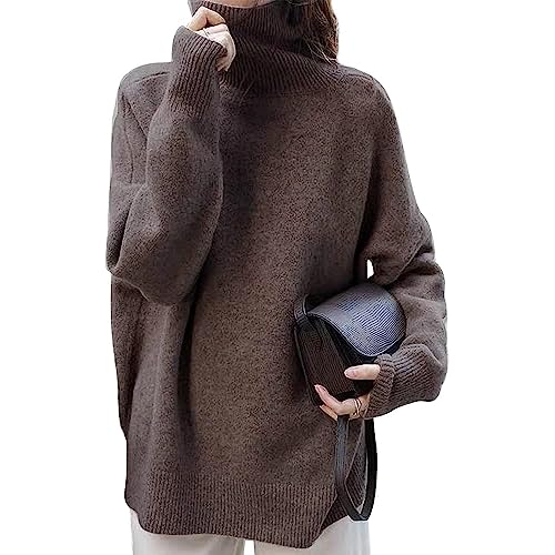 Beylimcy ニット セーター レディース ハイネック 着痩せ 体型カバー タートルネックセーター 長袖 暖..