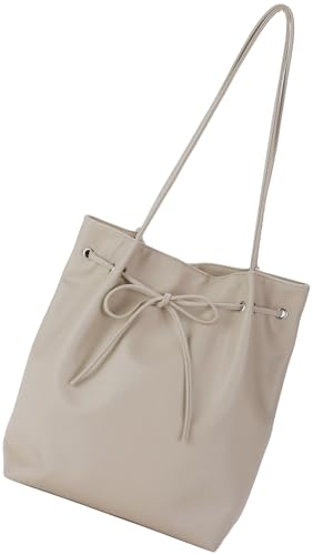 [アルトローズ] グレージュ トートバッグ レディース トート 大容量 大きめ 2way ハンドバッグ 肩掛け..