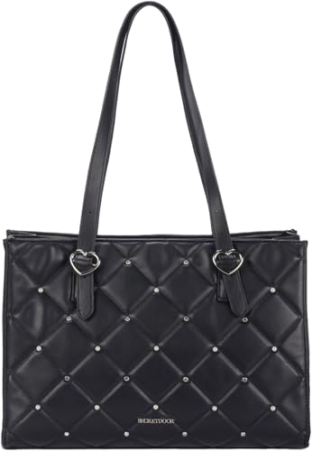 [アルトローズ] ブラック トートバッグ レディース トート 大容量 大きめ 2way ハンドバッグ 肩掛けバ..