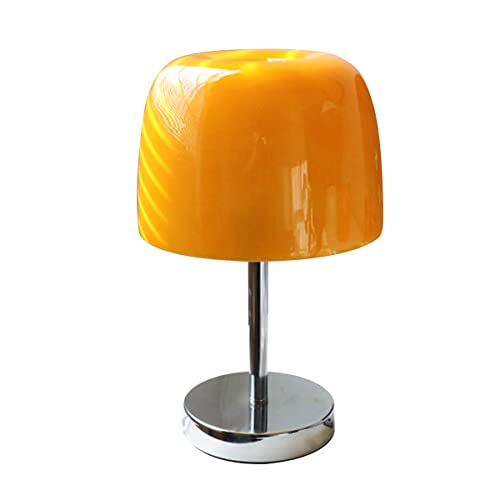 VeroMan テーブルランプ 卓上ライト ベットサイドランプ スタンドライト USBタイプ 照明 レトロ 間接照明 インテリア 韓国 北欧 (イエロー)