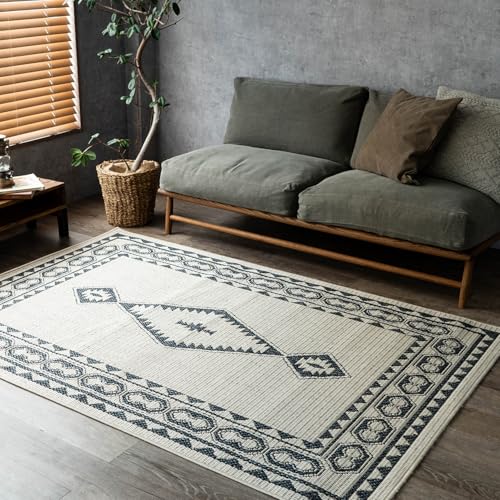 サヤンサヤン アジアン キリム ラグマット カイロ 77x150 1畳 ベージュ 平織り エジプト