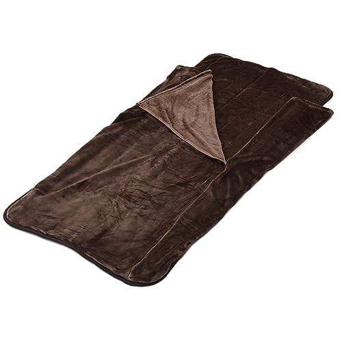 [山善] 洗えるどこでもカーペット 180×80cm 「首まですっぽり入れて掛布団いらず」丸洗い可能 フランネ..