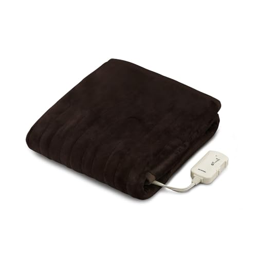 アイリスオーヤマ 電気毛布 掛け敷き 180×130cm 洗える ダニ対策 フランネル 無段階調整 シングル キャンプ 防寒対策 EHB-FR1813B-DT ダークブラウン