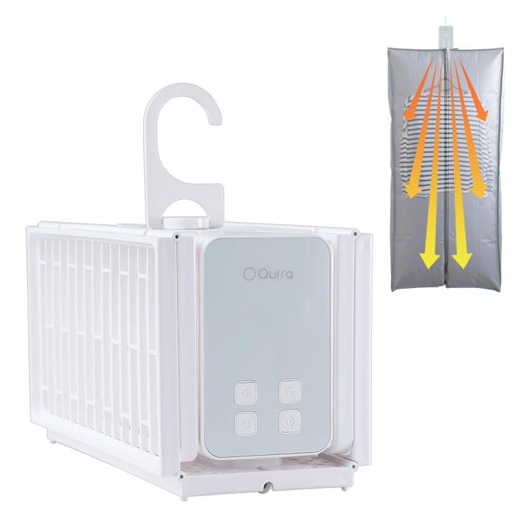 【全国テレビで紹介】Qurra ぽけどらい さっと 衣類乾燥機 小型 乾燥機 ポータブル衣類乾燥機 折りたたみ乾燥機 コンパクト 室内干し 工事不要 急速乾燥 ...