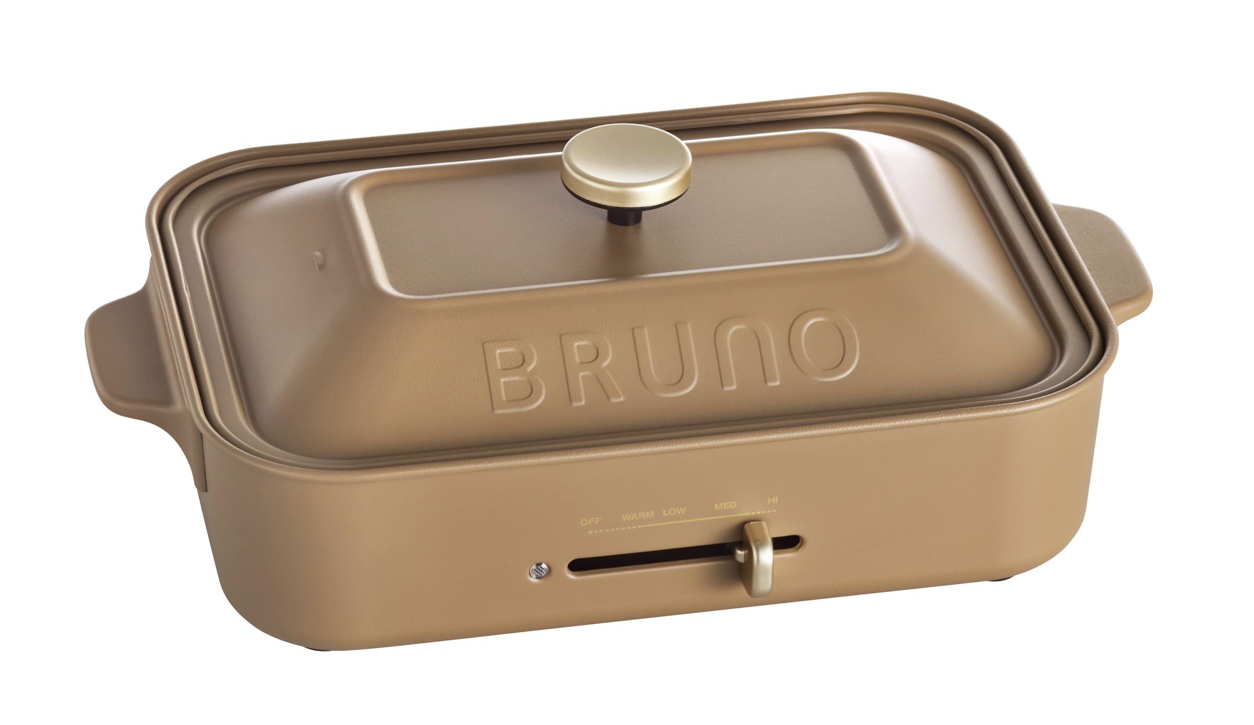 BRUNO ブルーノ コンパクトホットプレート 本体 プレート2種 (たこ焼き 平面)レシピブック 付き ジンジ..