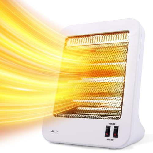 【サインキングダム】 電気ストーブ ヒーター 小型 足元 400W/800W 転倒時電源OFF 2段 ...