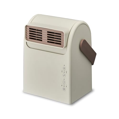 【上を向く大風量】 ドウシシャ セラミックヒーター 運転調節 2段階+送風 切タイマー 転倒OFFスイッチ サーモスタット チャイルドロック PocaraSwing アイボリー