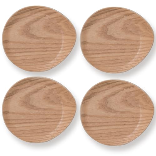 メール便 コースター 木製 木 耳付 3色から選べる4枚セット おしゃれ カフェ 来客用 coaster ラッピング不可 ウイローウッド