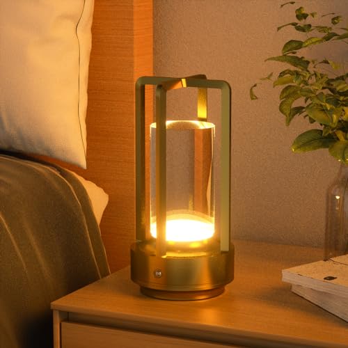 【新登場 & 3色モード】間接照明 おしゃれ テーブルランプ コードレス タッチ制御＆無段階調光 目に優しい北欧風デザイン バー キャンプ 常夜灯 枕元用に最適 卒業祝い 誕生日プレゼント (