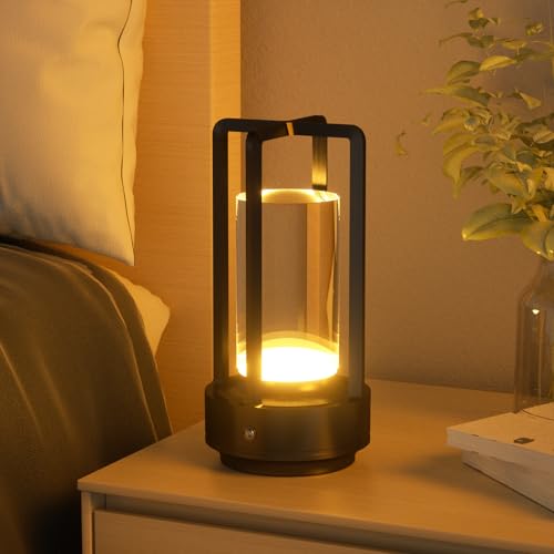 【新登場 & 3色モード】間接照明 おしゃれ テーブルランプ コードレス タッチ制御＆無段階調光 目に優しい北欧風デザイン バー キャンプ 常夜灯 枕元用に最適 卒業祝い 誕生日プレゼント (