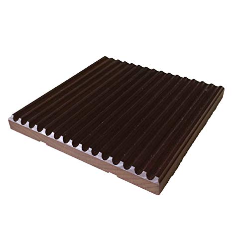 岐阜の山で採れたコースター 4枚組 ブラウン 95×95×9mm km-17BR 木製 国産