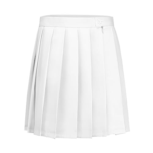 [Wolfmen] 日系 プリーツスカート タックスカート カワイイ フリフリ 制服スカート 無地 選べる14色 ミ..