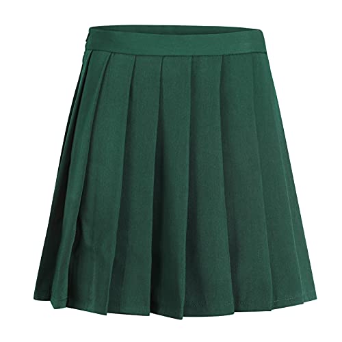 [Wolfmen] 日系 プリーツスカート タックスカート カワイイ フリフリ 制服スカート 無地 選べる14色 ミ..