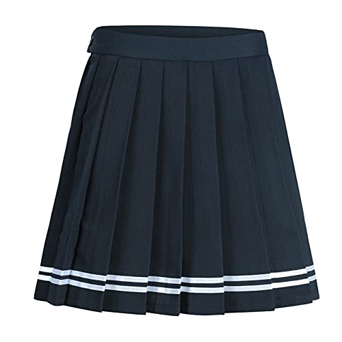 [Wolfmen] 日系 プリーツスカート タックスカート カワイイ フリフリ 制服スカート 無地 選べる14色 ミ..