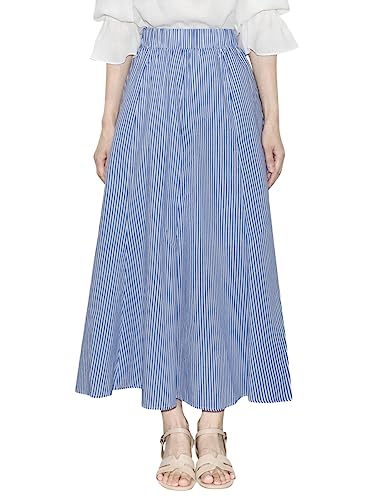 [Euyqs] レディース チェック柄 マキシスカートフィッシュテールスカート (S, #2 ダークブルー)