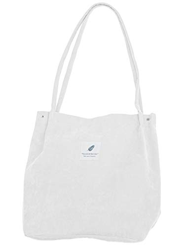 [モノア] トートバッグ レディース ファッション さわり心地がいい コーデュロイ 2way 折りたたみ エコ..