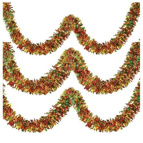 WBLDBB クリスマス クリスマスティンセルガーランド メッキモール キラキラガーランド 2m 3本 新年 飾..