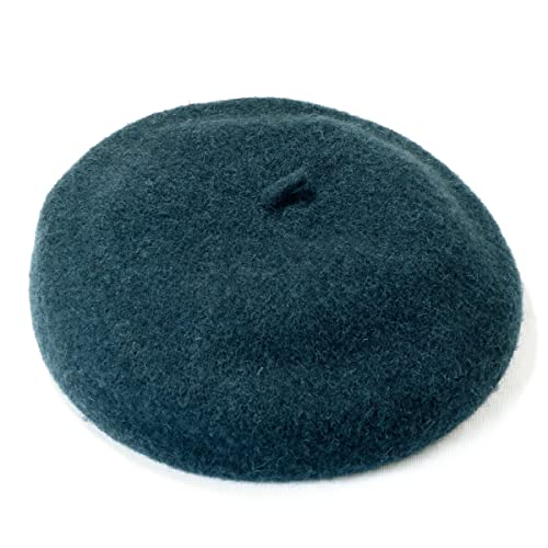 [K-STYLE] 【ゆうパケットで発送】【W/G-】ウールフェルト ベレー帽 KIDS キッズ 子供 ティール グリー..