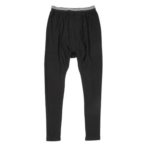 [フクスケ] 裏起毛 フル丈 タイツ 1足組 前開き 男の防寒 レギンス スパッツ 福助 453P8100 ブラック