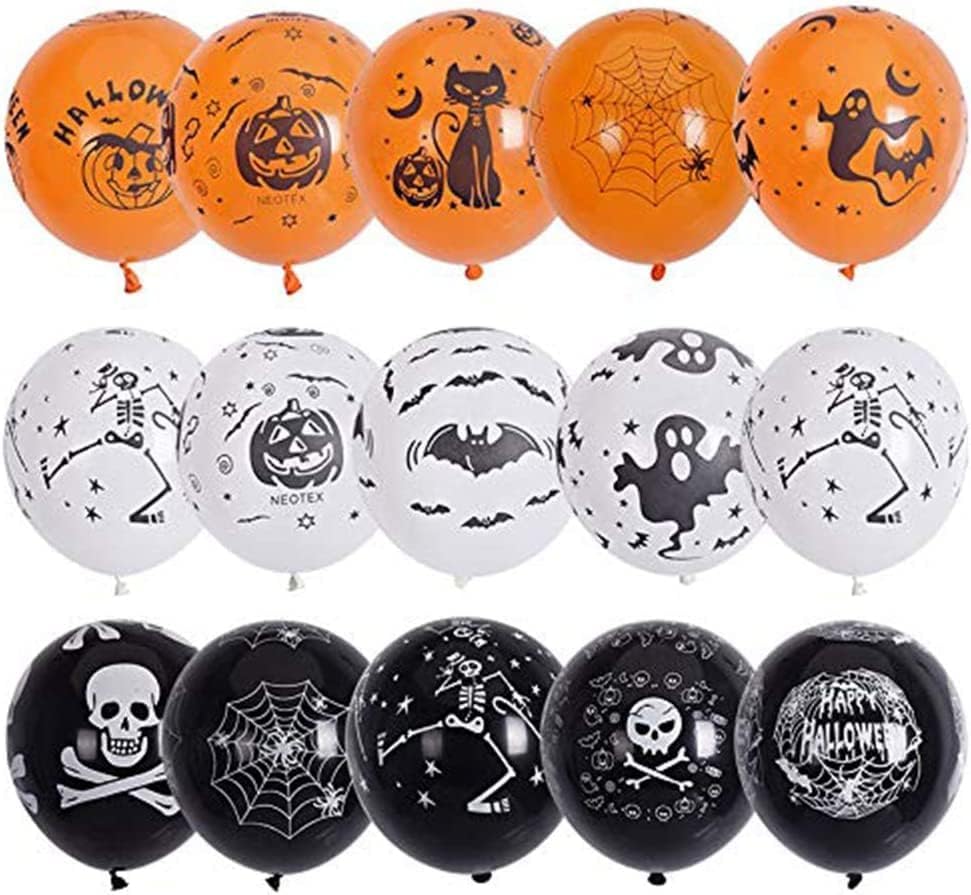 TAORAYO ハロウィン バルーン セット 蝙蝠/コウモリ 蜘蛛/クモの巣 かぼちゃ 海賊 幽霊 骸骨/髑髅 ケーキ お化け屋敷/店内飾り 屋敷仮装パーティ 部屋/壁飾り 小物 学園祭 窓 DIY パーティー/イ 3
