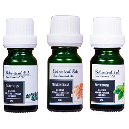 Botanical Lab アロマ 精油 エッセンシャルオイル セラピーブレンド 風邪 インフルエンザ3本 セット フランキンセンス ユーカリー ペパーミント ...