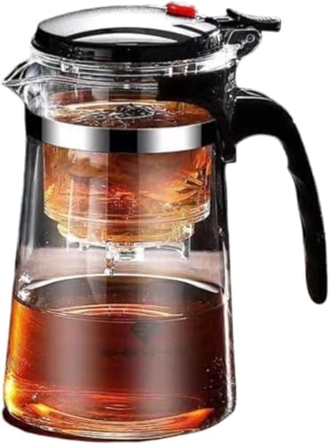 KOKUMON 高ホウケイ酸ガラス製ティーポット｜ティーウォーターセパレーター搭載 耐熱 - 20～100℃ 900ml..