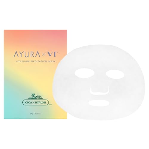 アユーラ(AYURA) 【VTコラボ商品】AYURA×VT ヴィタプランプ メディテーションマスク 4枚入り ＜シートマスク＞ 肌・心までうるおうプレミアムマスク 保湿ケア 白玉肌 ハリのサムネイル