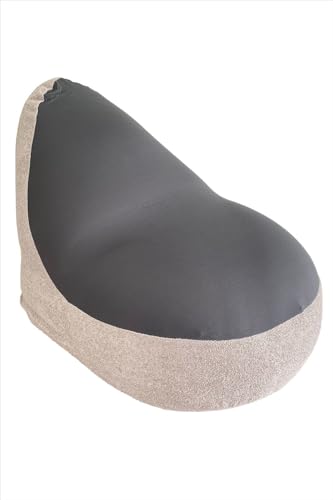 Out Style ビーズクッション専用カバーのみ ドロップ (グレー, パイル)