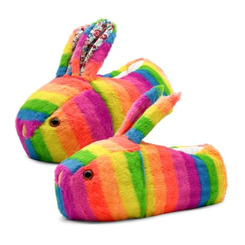 [dolphinslides] ウサギスリッパ 冬 ルームシューズ 室内 レディース かわいい 暖かい 防寒 動物 来客..