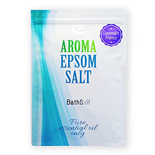 アースコンシャス エプソムソルト ラベンダーフランス【800g/8回分】計量スプーン付き 入浴剤 アロマバスソルト 天然エッセンシャルオイルのみ配合 合成香料不使用 浴用化粧品
