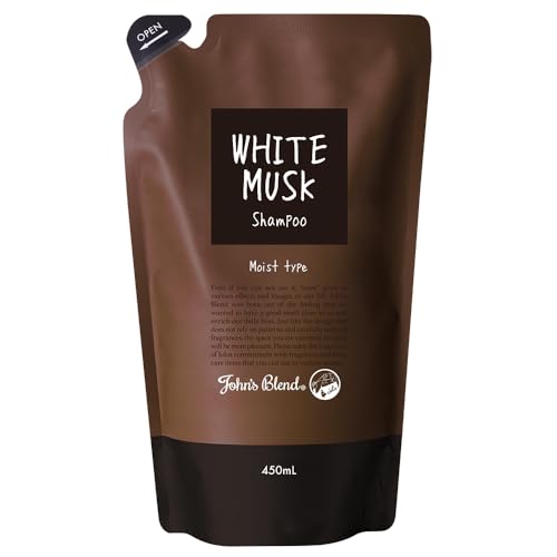 ホワイトムスク シャンプー ジョンズブレンド 詰め替え モイスト フレグランスシャンプー 450mL ダメージケア 香水シャンプー