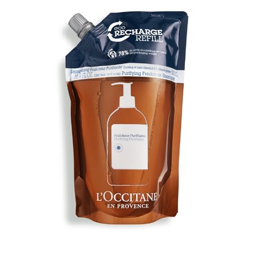 ロクシタン(L'OCCITANE) ピュアフレッシュ シャンプー(レフィル) 500mL クール ひんやり 詰め替え 女性用 男性用 人気 スカルプケア ファイブハーブス ピュアフレッシュネスシリーズが処方を変