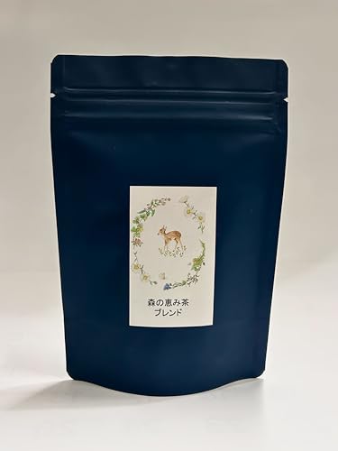 森の恵み茶 信州産 薬草ブレンドティー 無農薬 自然栽培 ノンカフェイン 健康茶 【手摘み新芽】9種の黄金ブレンド 美容 リラックス すっきり ギフト (ブレンドハーブティー 国産 無添加 テ