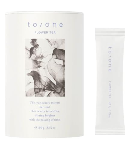 to/one(トーン) フラワーティー カーミングジンジャー 20包 個包装 粉末タイプ 天然由来100％ キビ糖ベース ブラックジンジャー 合成香料フリー リラックス