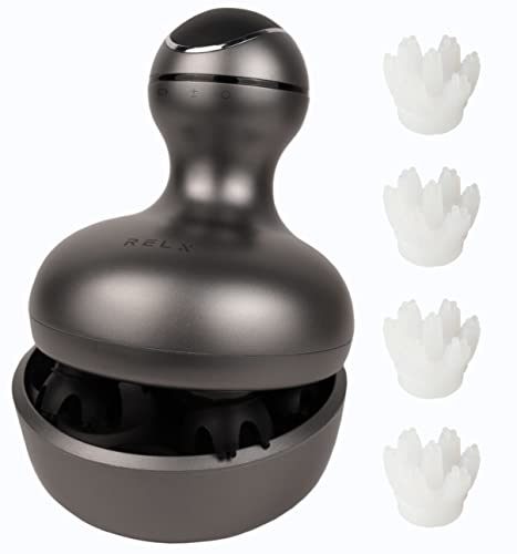 【熟練ヘッドスパニスト監修】RELX ヘッドスパ 電動頭皮ブラシ (日本企業企画) ギフト IPX7防水 スカル..