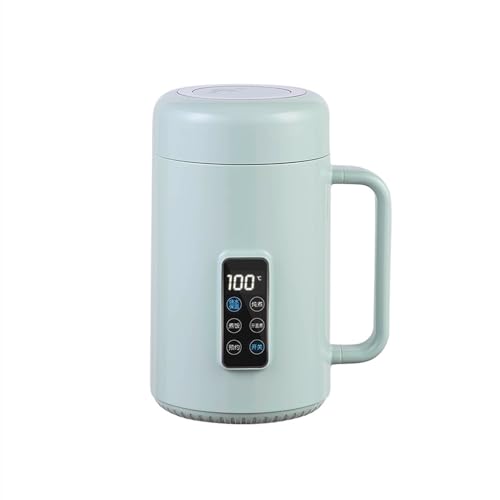 Aeroorマグカップ型電気なべ 煮込みポット 温度制御 お湯/保温 煮込み ご飯 蓋を開けて煮る 12時間予約 電気ケトル スープメーカー 養生カップ スープポット (グリーン)