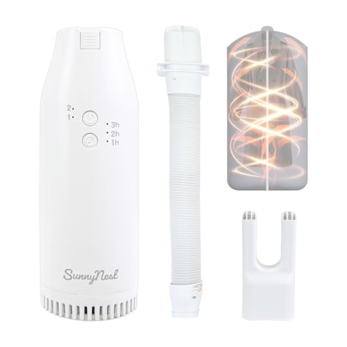 ミニ乾燥機 小型 形態 衣類乾燥 衣類袋付き ドライヤー 布団 服 靴 ブーツ 乾燥 ダニ 花粉 湿気 対策 二段階温度調節 タイマー機能