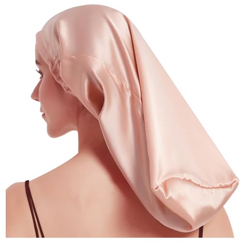 [パラチェイス] シルク ナイトキャップ ナイトキャップ シルク 筒型デザイン 100% シルクナイト ヘアキャップ シルク 摩擦軽減 保湿美髪 就寝用 レディース 38cm XPF