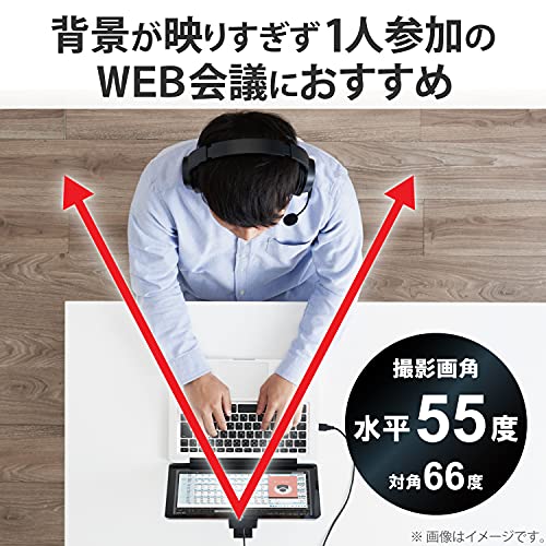 エレコム WEBカメラ UCAM-C750FBBK マイク内蔵 フルHD 1080p 30FPS 500万画素 高精細ガラスレンズ ケーブル長1.5m ブラック